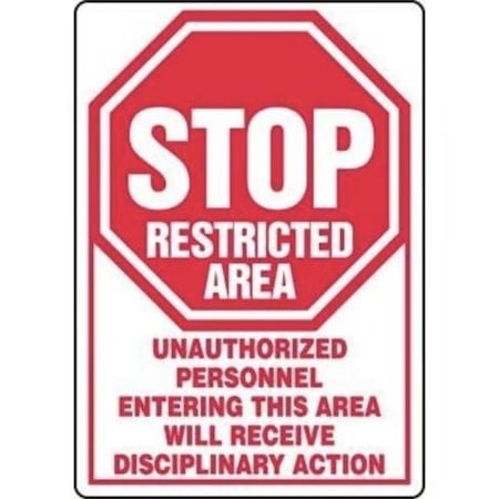 Accuform Dura-Plastic, 10 in x 14 in, Mounting Holes MFSD913XT